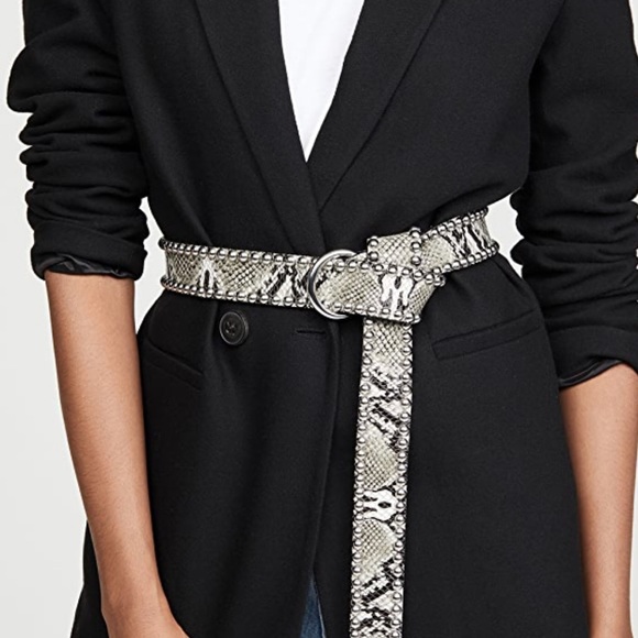 B-low the Belt Python Beaded Belt